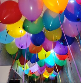 Гелиевые шары под потолок "Цветные сны"
